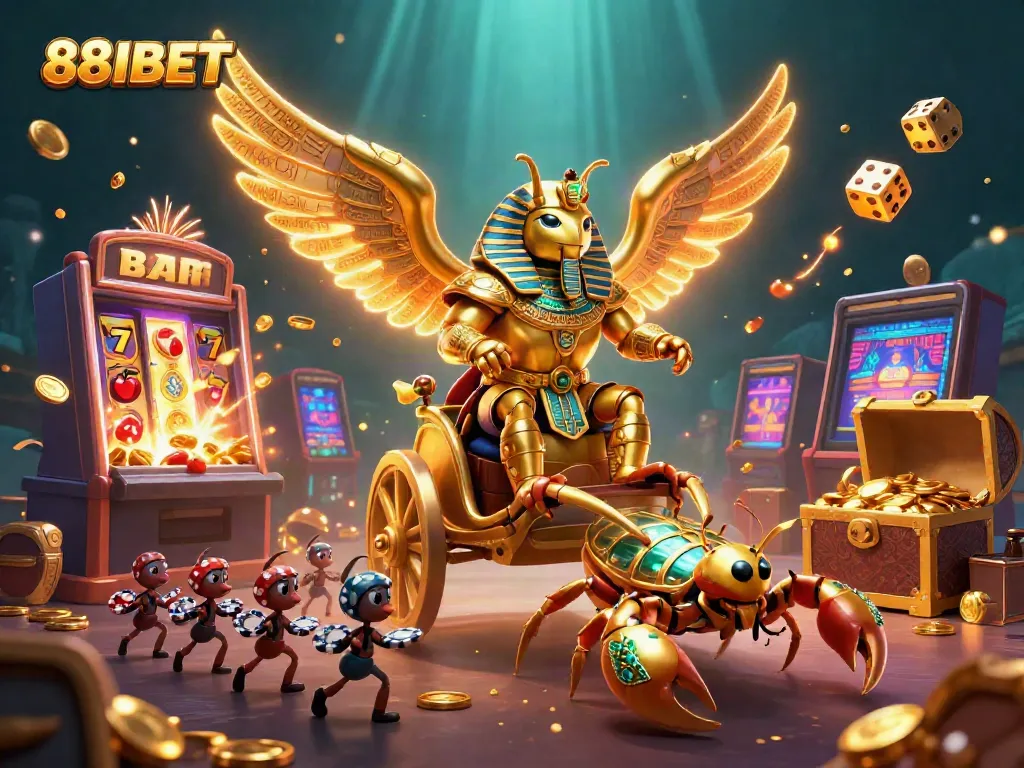 Experience thrilling gameplay with the dynamic 88IBET scene featuring exciting slot elements and vibrant characters.